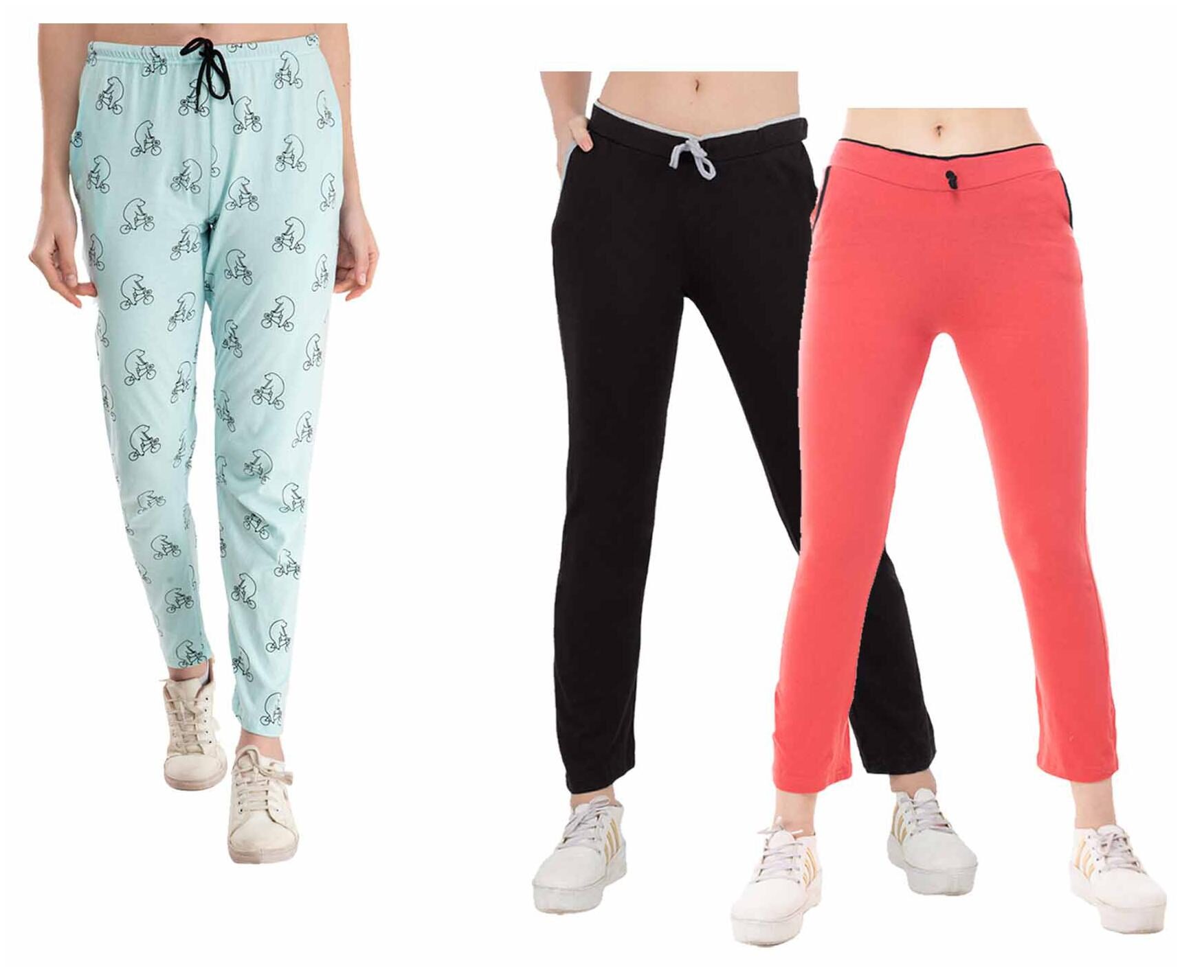 

Kavya Women Regular fit Cotton Printed Track pants - Multi