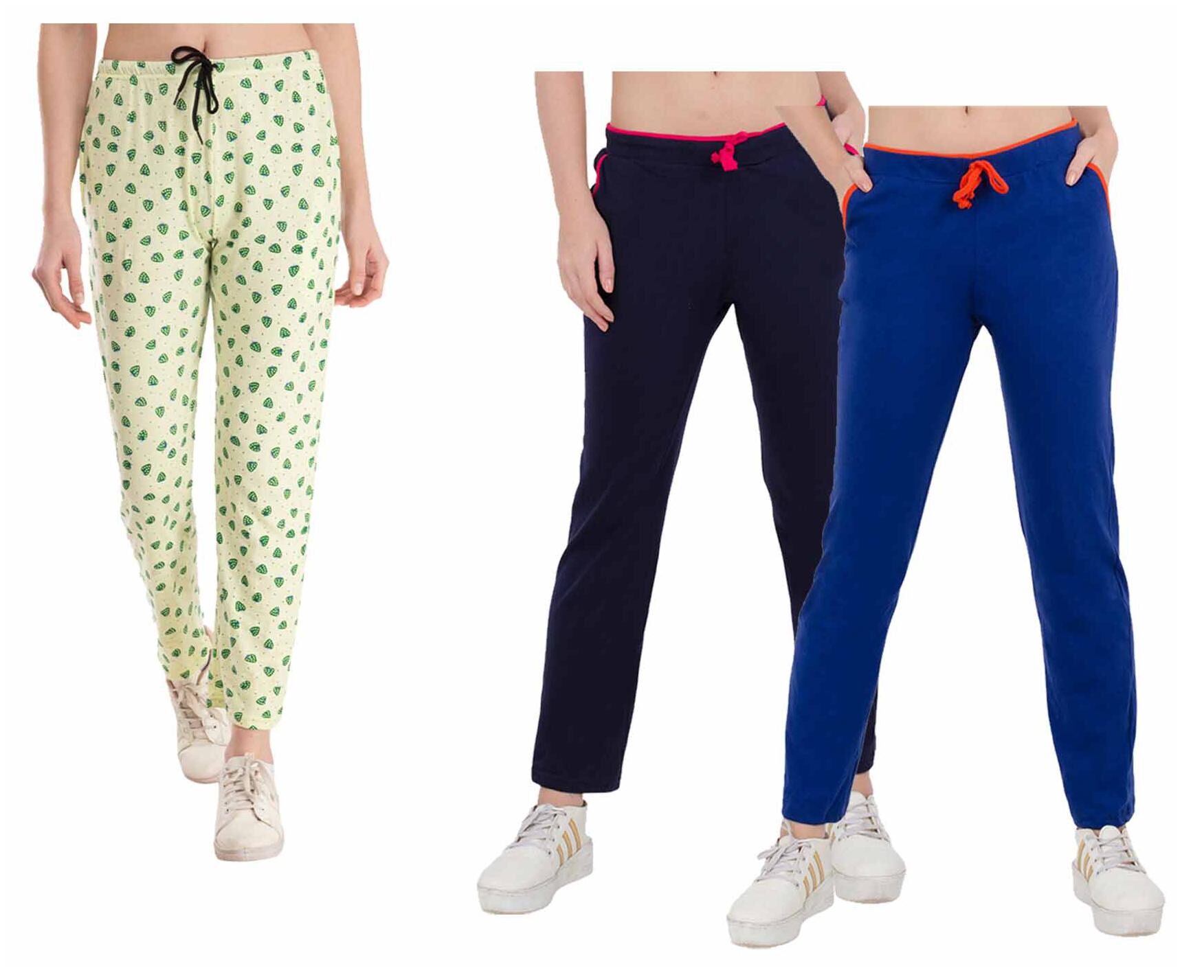 

Kavya Women Regular fit Cotton Printed Track pants - Multi