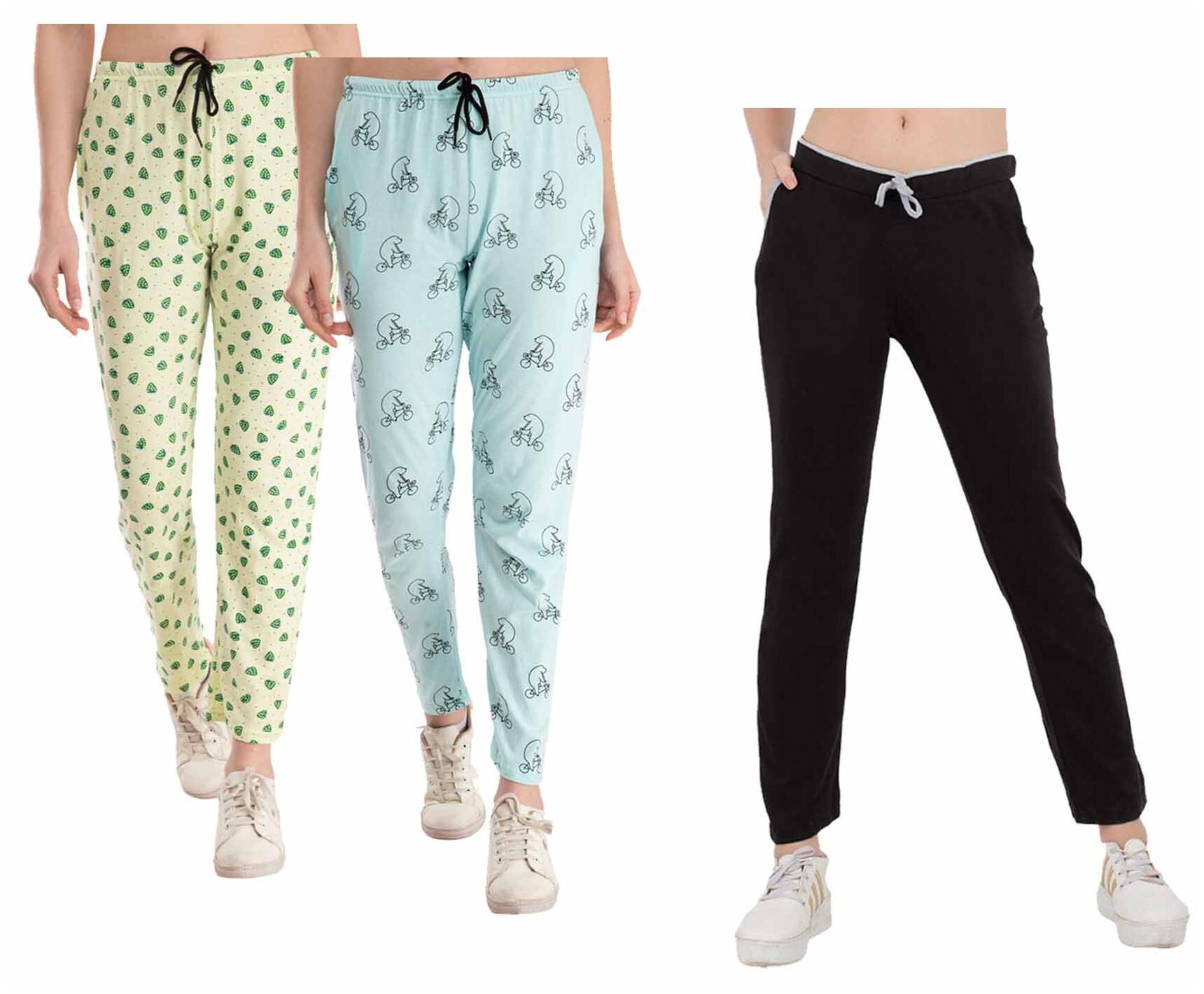 

Kavya Women Regular fit Cotton Printed Track pants - Multi