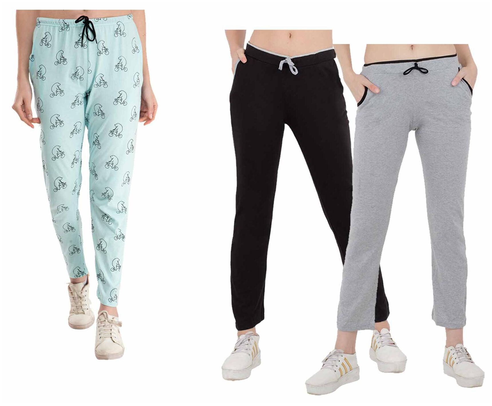 

Kavya Women Regular fit Cotton Printed Track pants - Multi