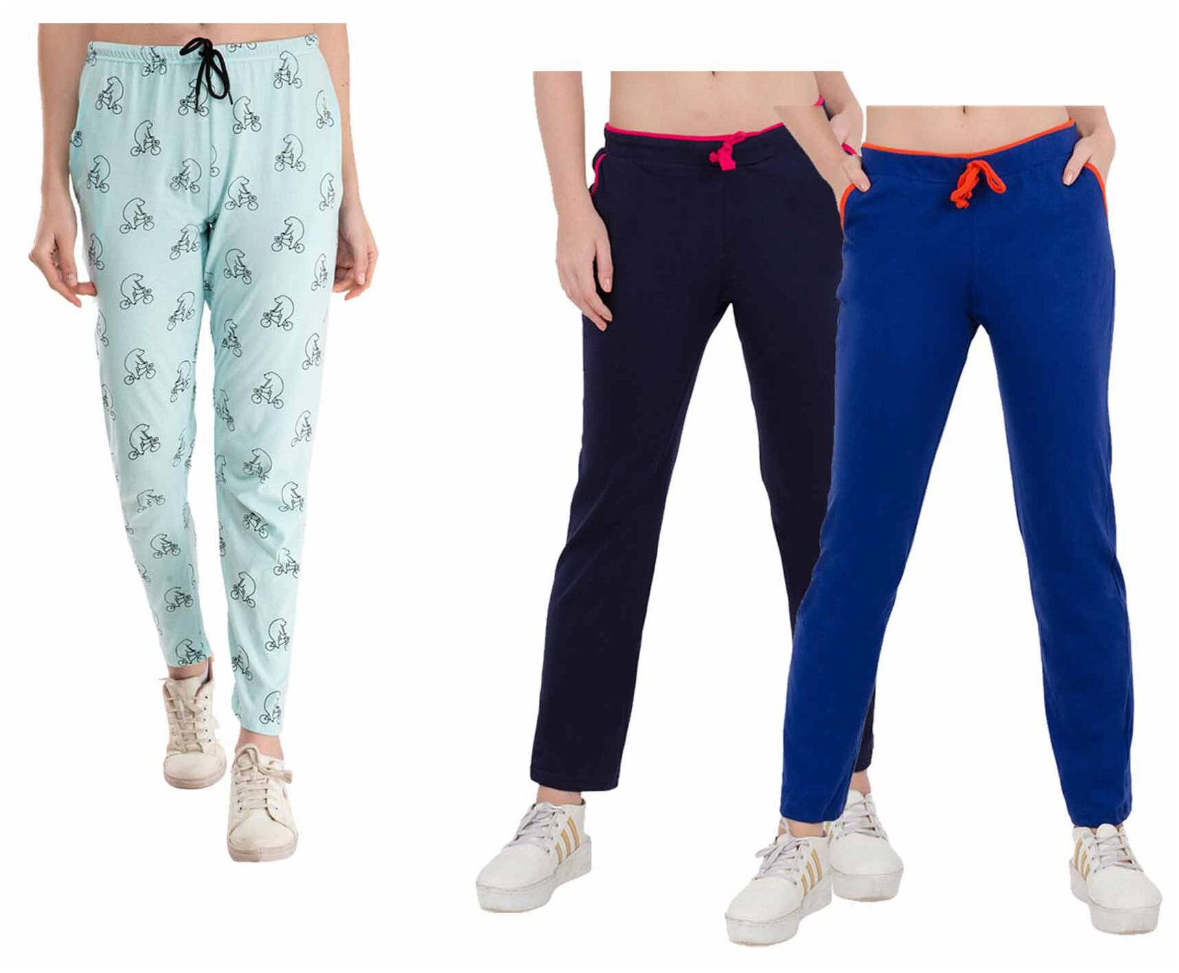 

Kavya Women Regular fit Cotton Printed Track pants - Multi
