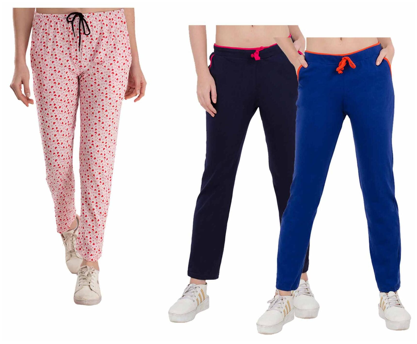 

Kavya Women Regular fit Cotton Printed Track pants - Multi