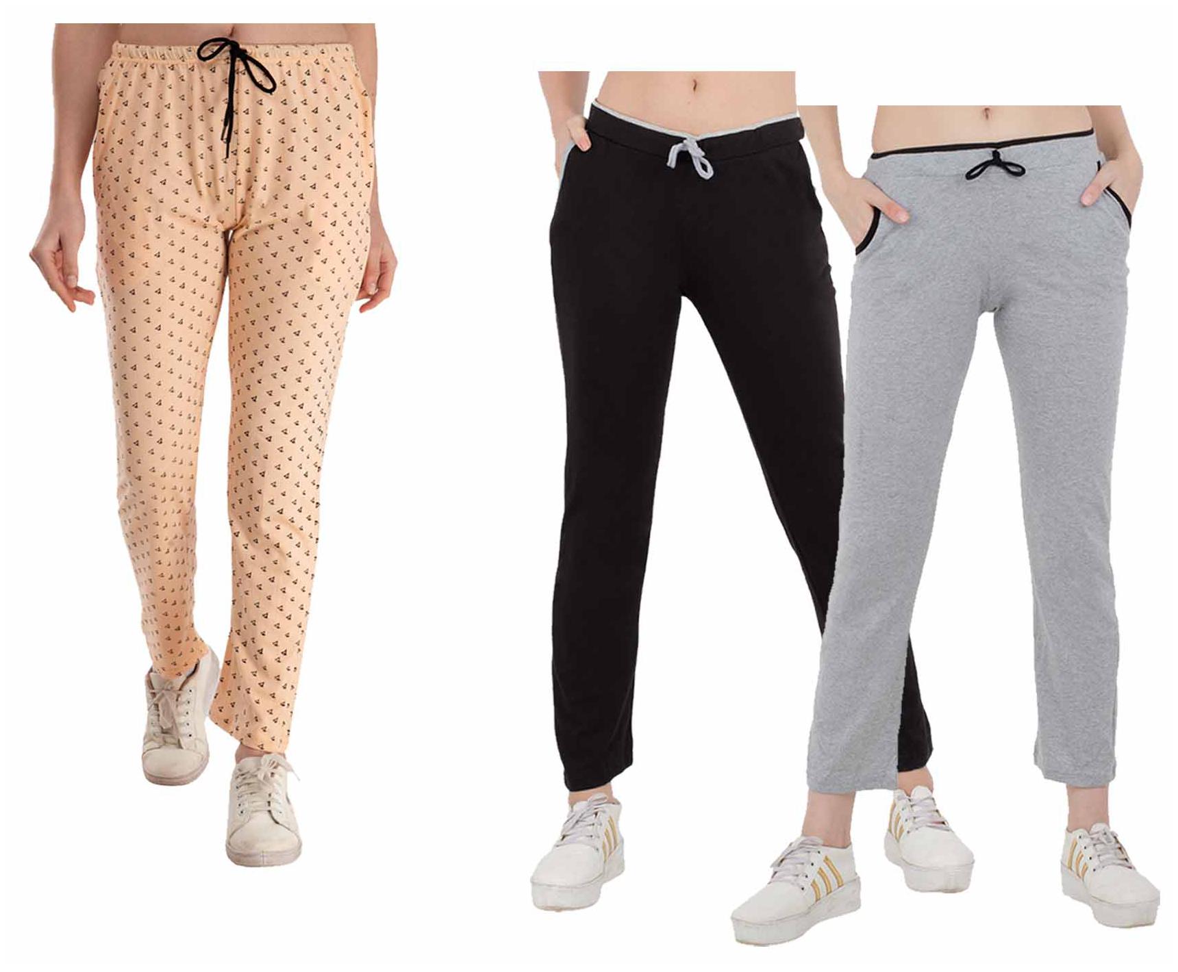 

Kavya Women Regular fit Cotton Printed Track pants - Multi