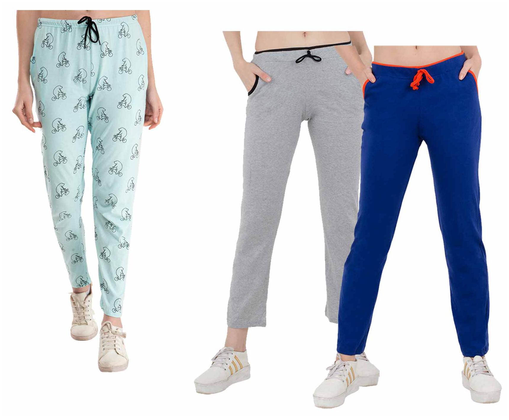 

Kavya Women Regular fit Cotton Printed Track pants - Multi