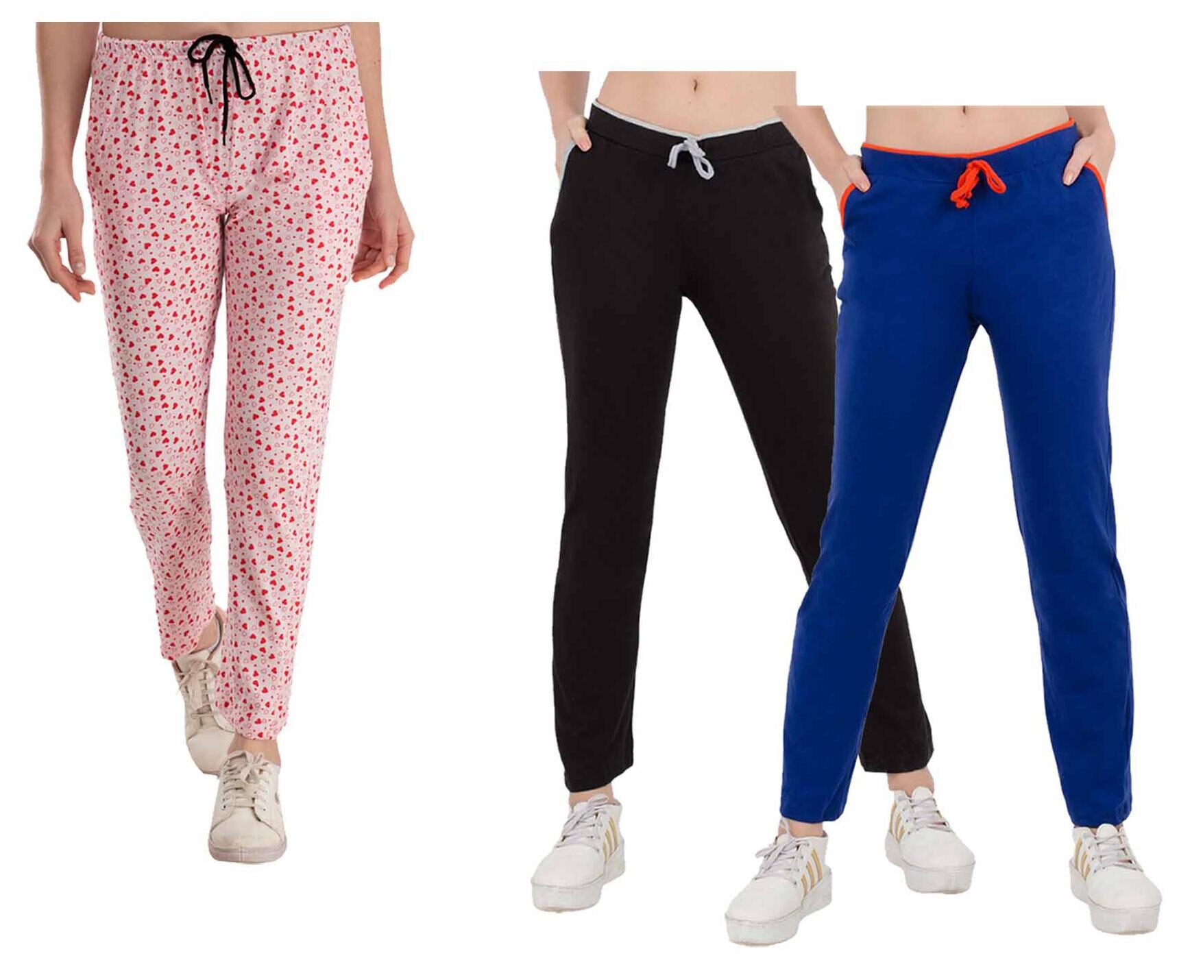 

Kavya Women Regular fit Cotton Printed Track pants - Multi