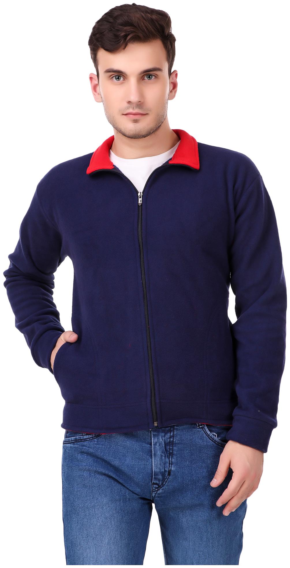 

KETEX Men Blue Solid Bomber jacket