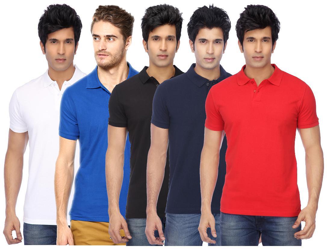 

KETEX Multi Slim Fit Polo T Shirt Pack of 5
