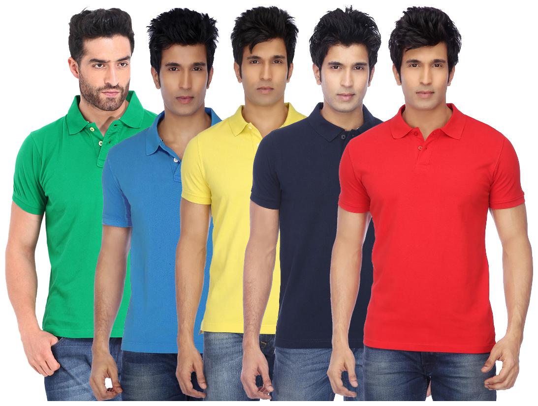 

KETEX Multi Slim Fit Polo T Shirt Pack of 5