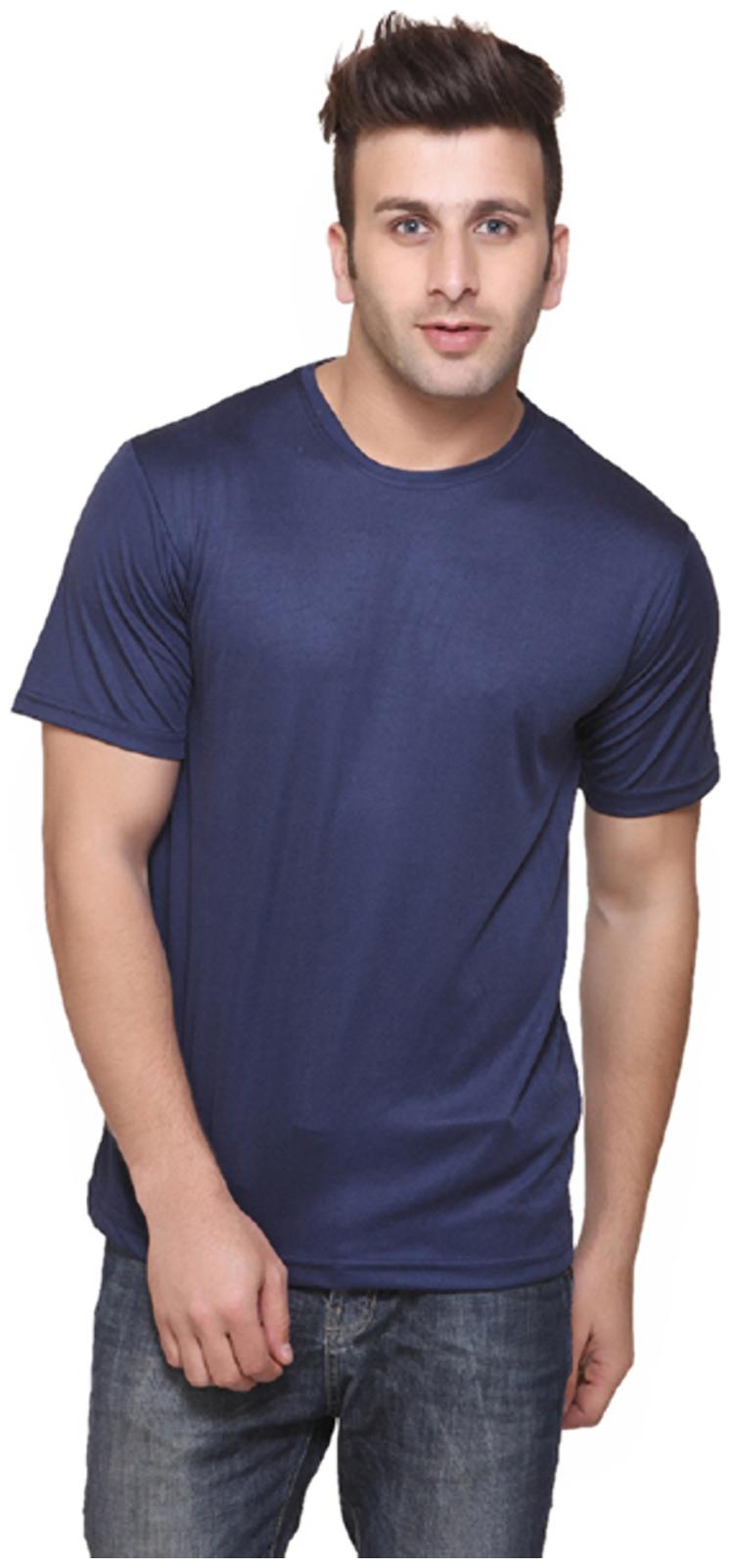 

KETEX Men Blue Regular fit Polyester Round neck T-Shirt - Pack Of 1