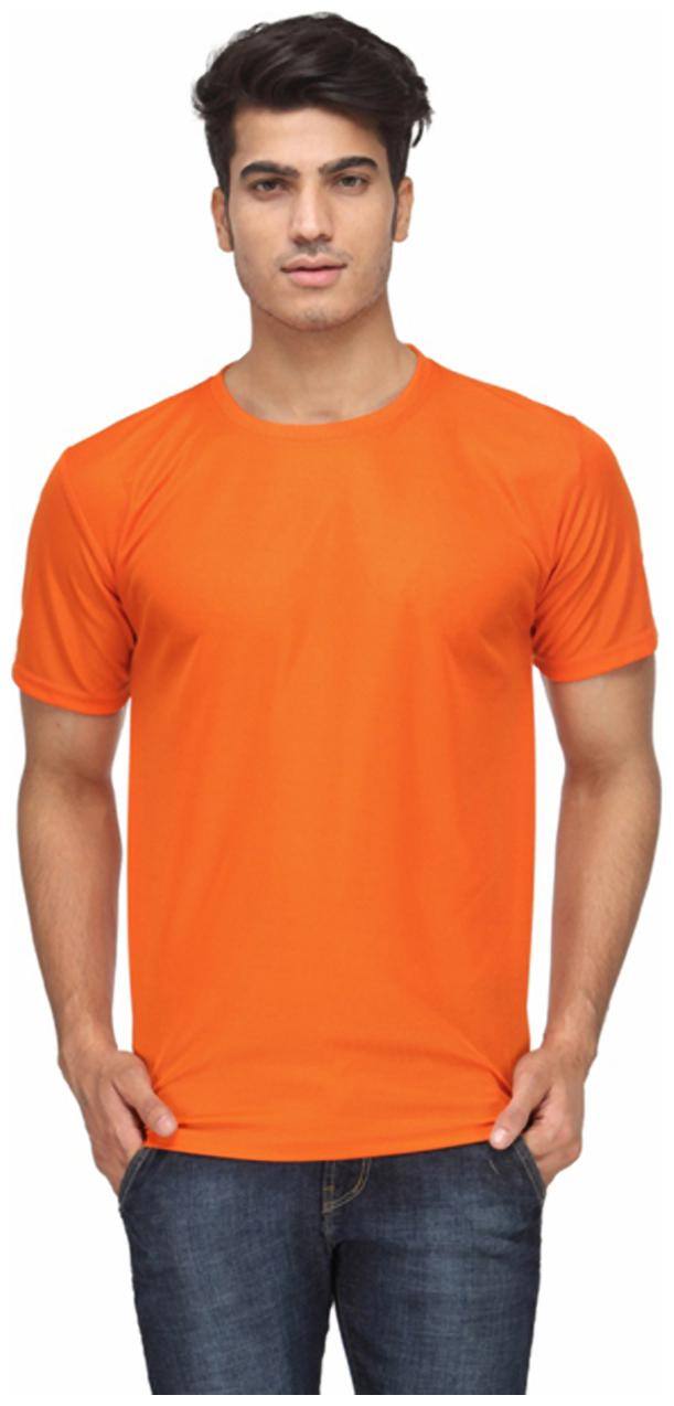 KETEX Men's Slim Fit Round Neck T-Shirt - Orange