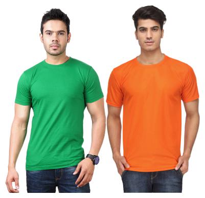 

KETEX Men Multi Slim fit Cotton Blend Round neck T-Shirt - Pack Of 2