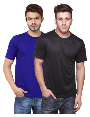 

KETEX Men Multi Slim fit Cotton Blend Round neck T-Shirt - Pack Of 2
