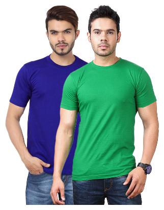 

KETEX Men Multi Slim fit Cotton Blend Round neck T-Shirt - Pack Of 2