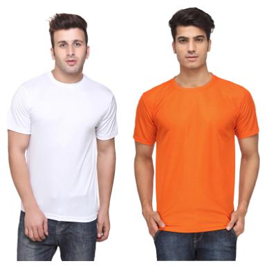

KETEX Men Multi Slim fit Cotton Blend Round neck T-Shirt - Pack Of 2