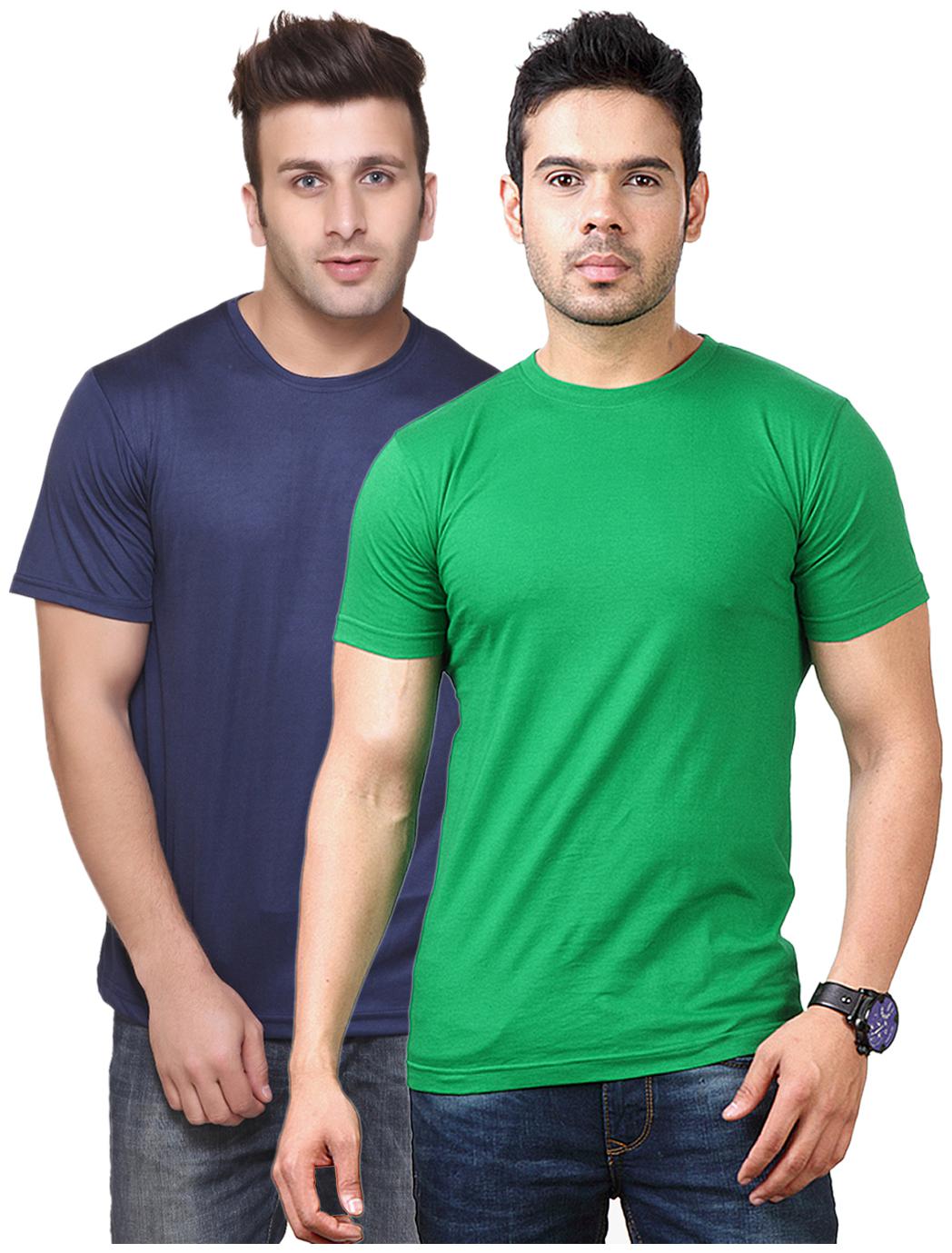 

KETEX Men Multi Slim fit Cotton Blend Round neck T-Shirt - Pack Of 2