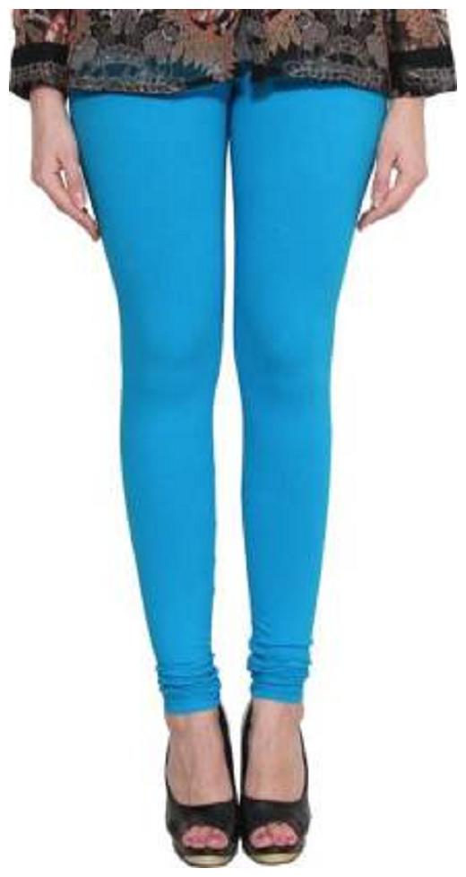 

KEX Cotton Solid Churidar Legging - Blue