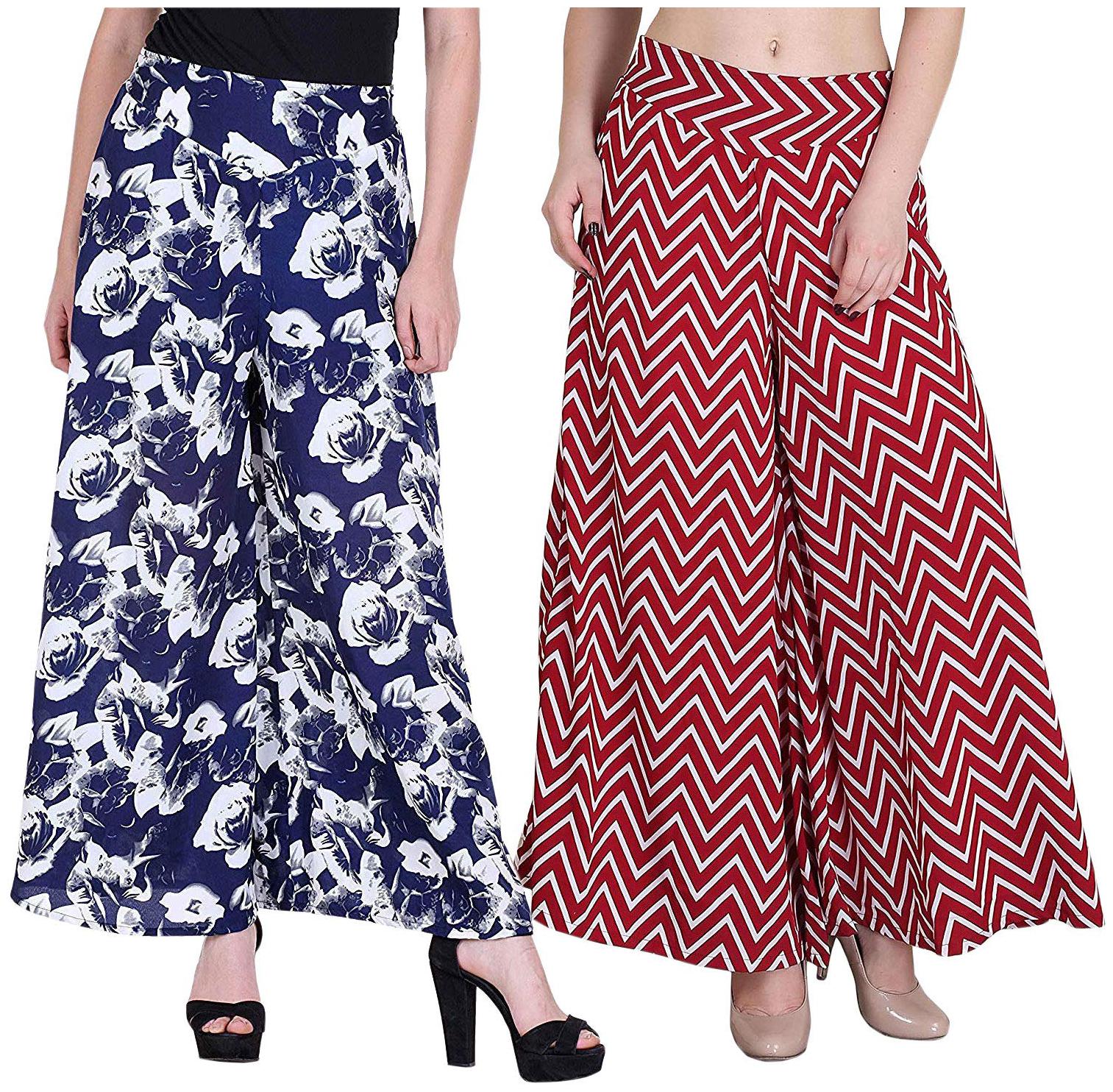 

KEX Multi Floral Flared Palazzo