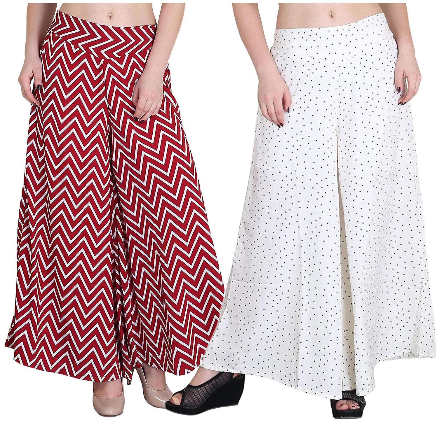 

KEX Multi Geometric Flared Palazzo
