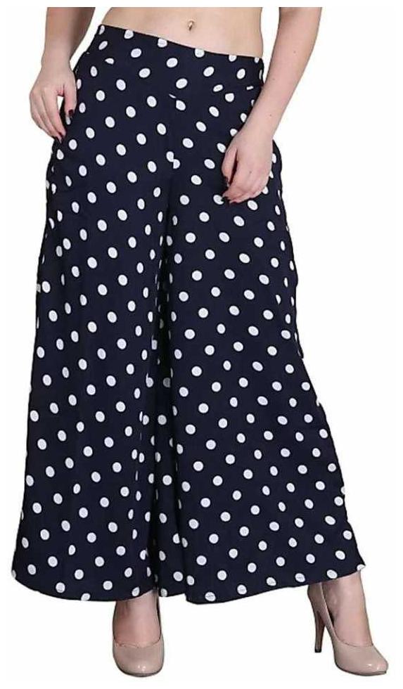 

KEX Women Cotton Polka Dots Navy Vlue Sharara