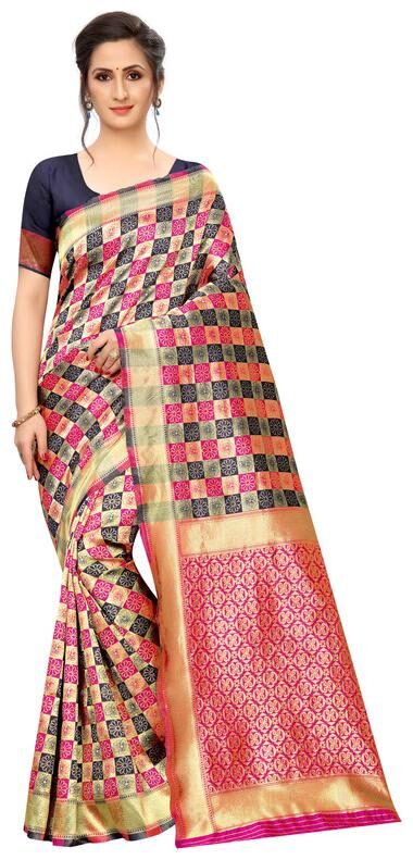 

KF Collection Jacquard Woven Multi Regular Saree For Women