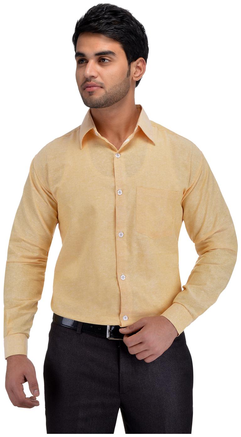 

KHADIO Men Regular fit Formal Shirt - Beige