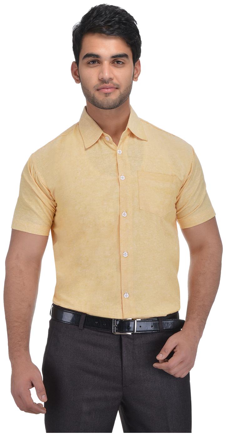 

KHADIO Men Regular fit Formal Shirt - Beige