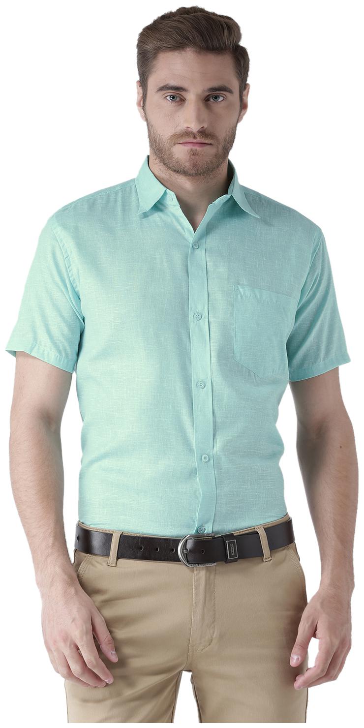

KHADIO Men Regular fit Formal Shirt - Turquoise
