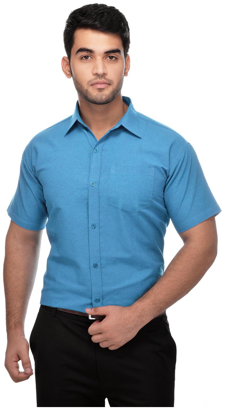 

KHADIO Men Regular fit Formal Shirt - Blue