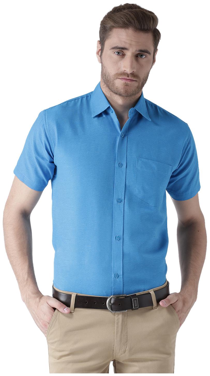 

KHADIO Men Regular fit Formal Shirt - Blue