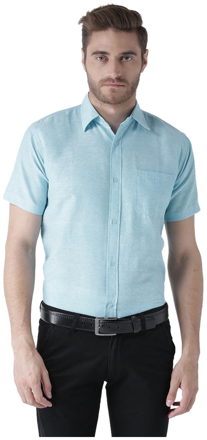 

KHADIO Men Regular fit Formal Shirt - Blue