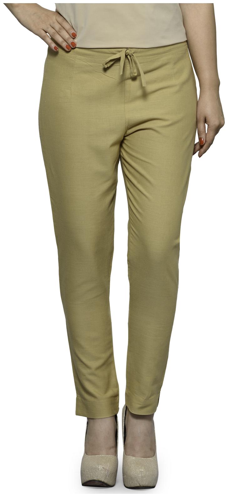 

Khaki Casual Trouser for woman