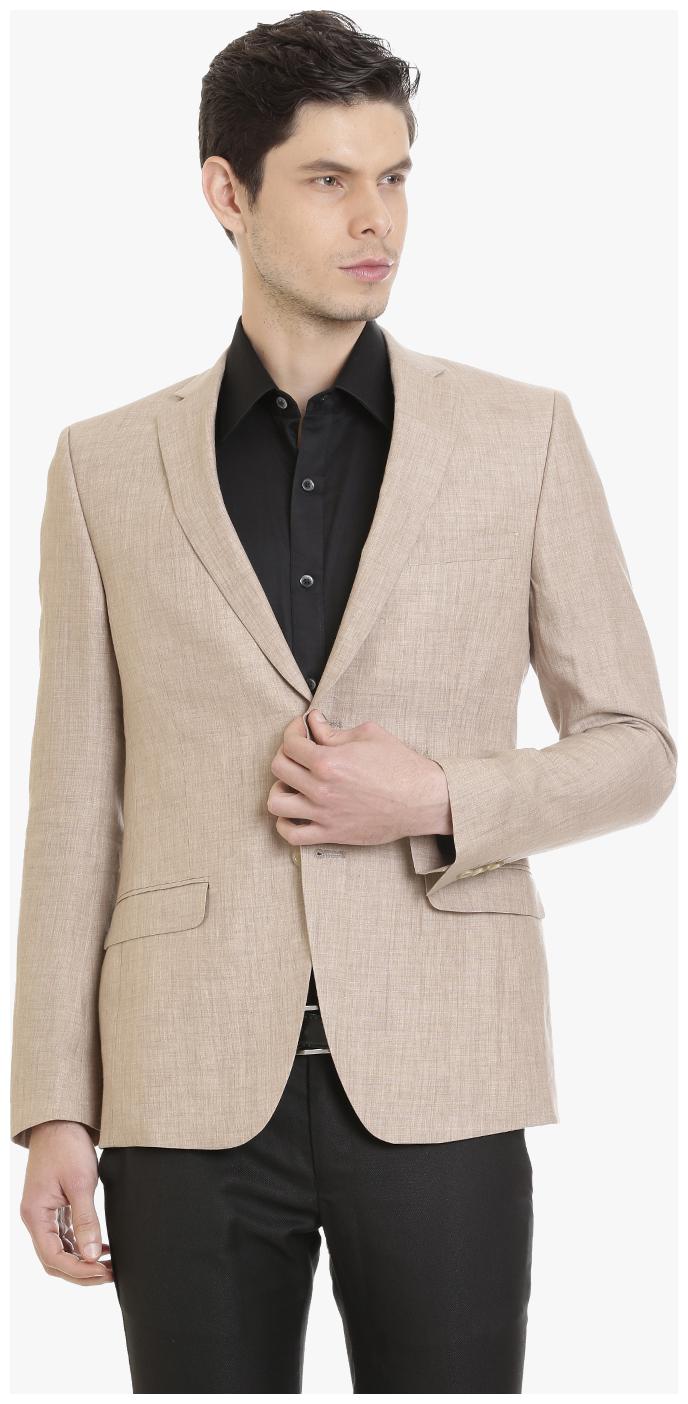 

Khaki Linen Men s Jacket