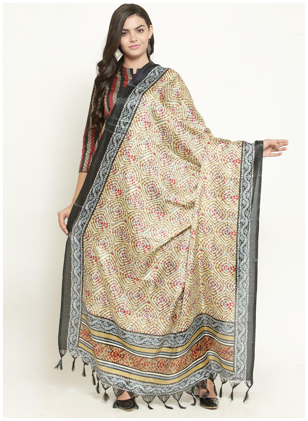 

KIAASA Blended Printed Multi Dupatta