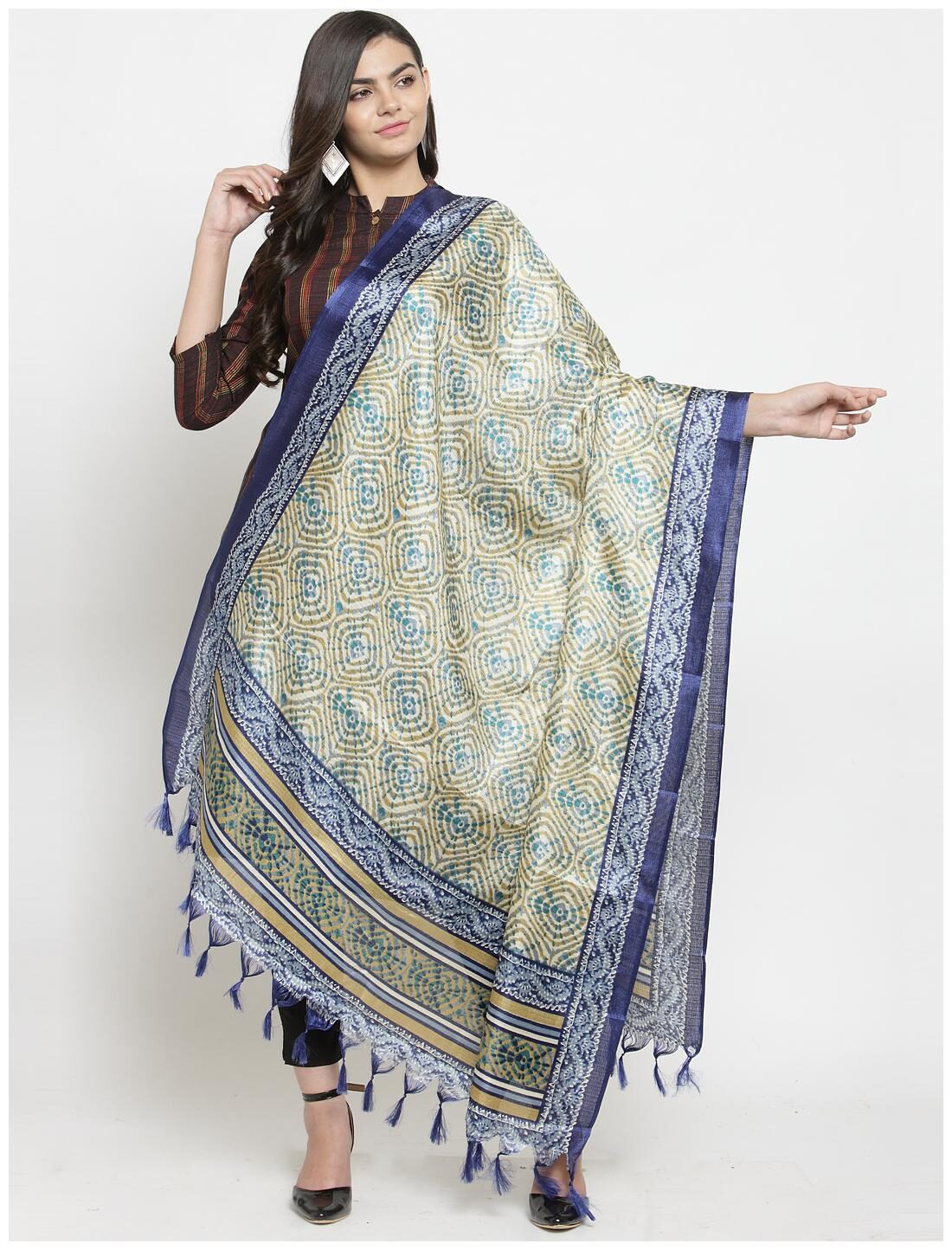 

KIAASA Blended Printed Multi Dupatta