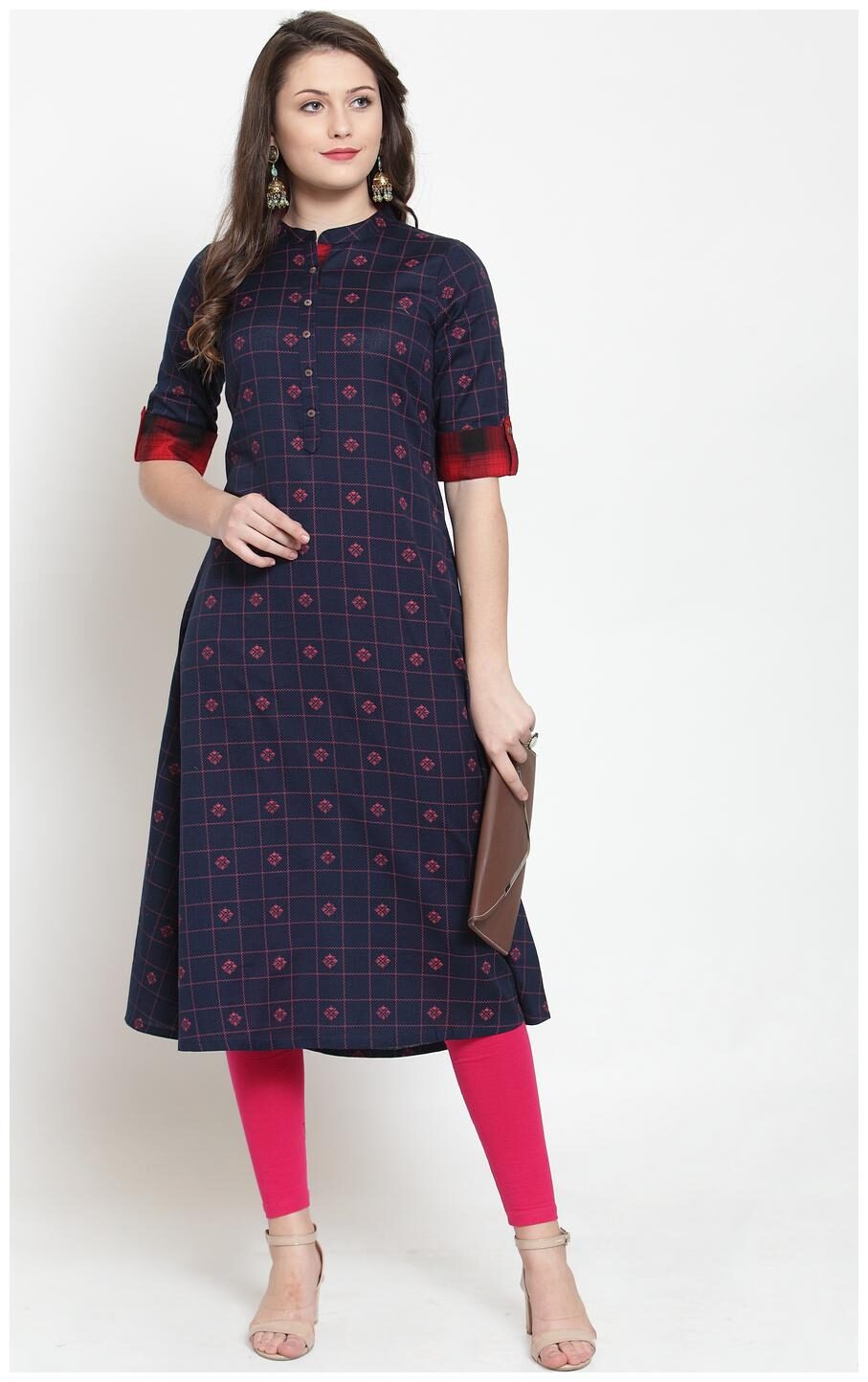 

Kiaasa Blue Cotton Printed Kurta