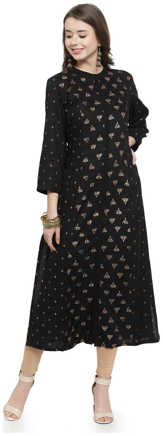 

Kiaasa Rayon black Kurta