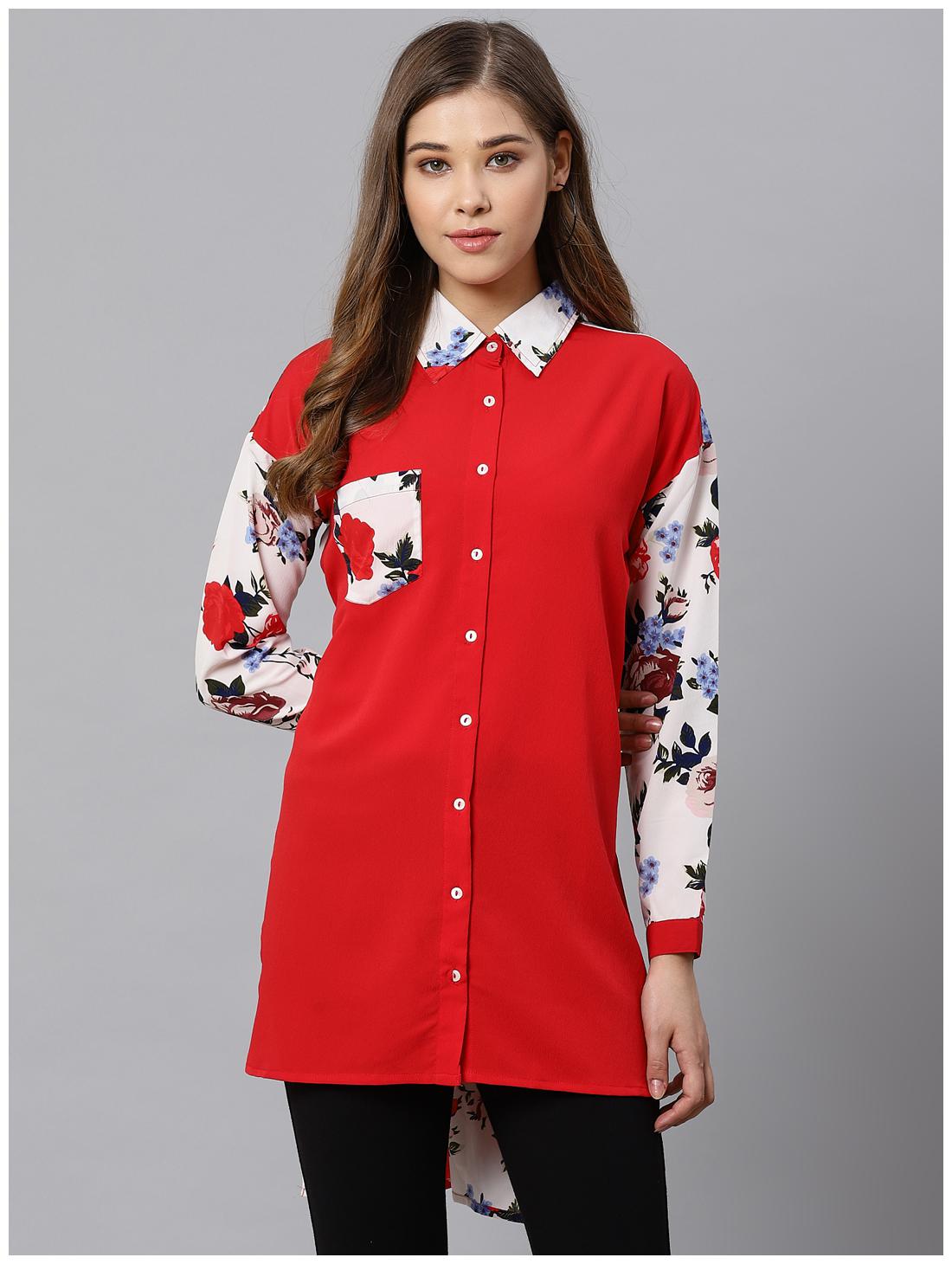 

KIAASA Women Multi Floral Slim Fit Shirt