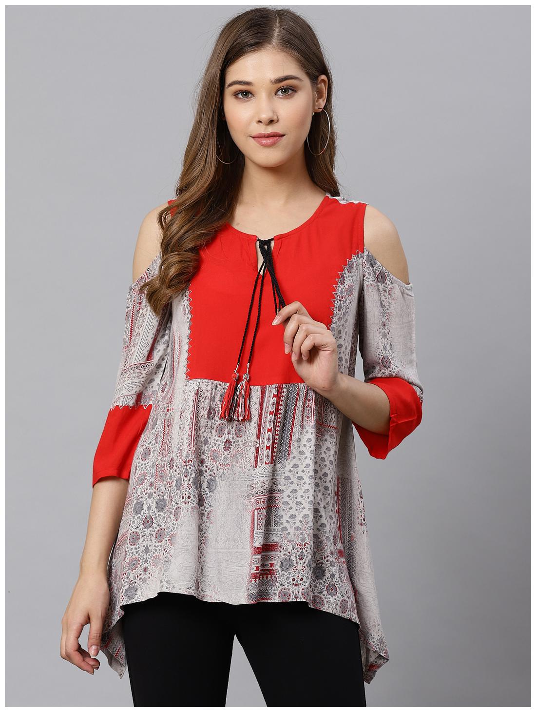 

KIAASA Women Printed Regular top - Multi
