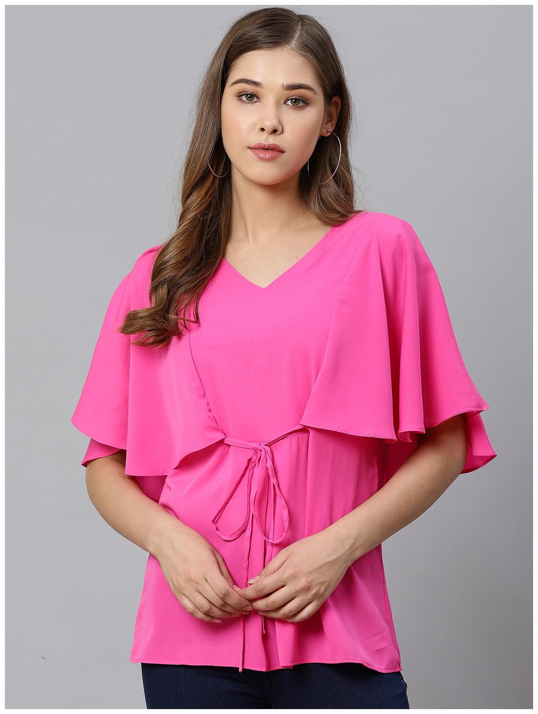 

KIAASA Women Solid Regular top - Pink