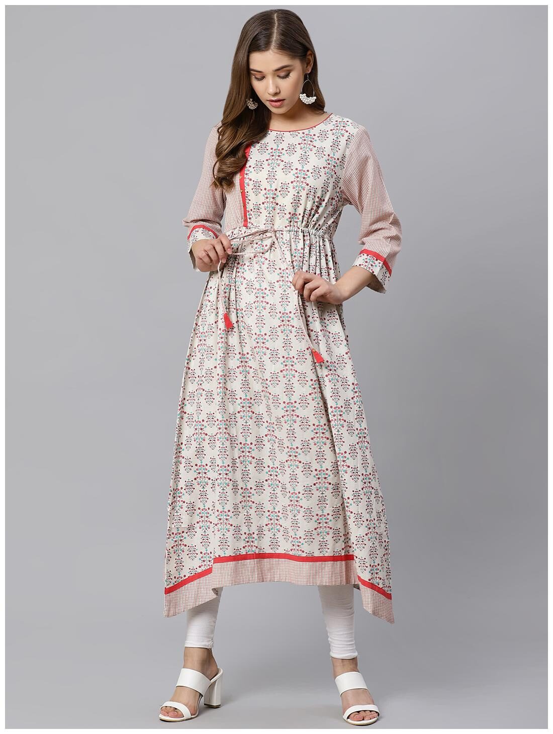 

KIAASA Women Multi Printed Fit and Flare Kurta