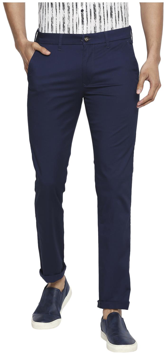 

Killer Men Blue Solid Slim fit Travel friendly Chinos