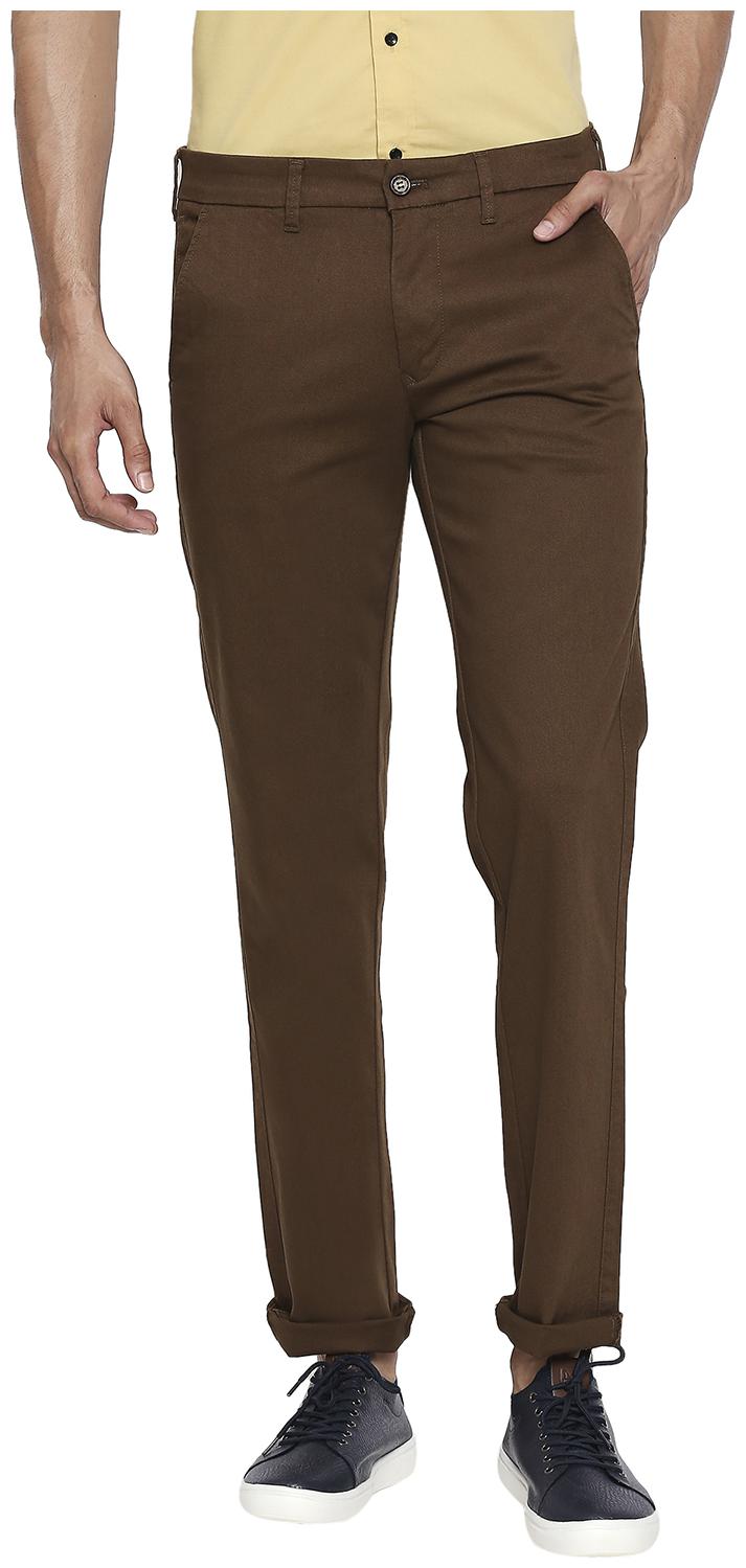 

Killer Men Brown Solid Slim fit Travel friendly Chinos