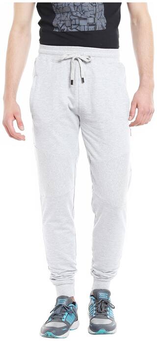 Killer Men Grey Solid Regular fit Track pants