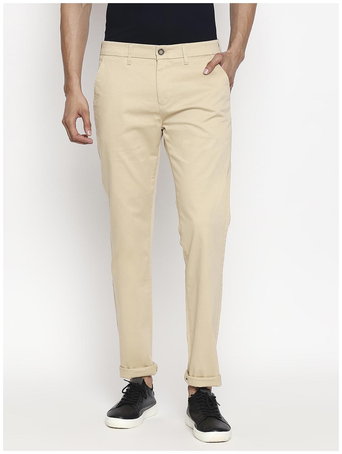 

Killer Men Brown Solid Slim fit Travel friendly Chinos