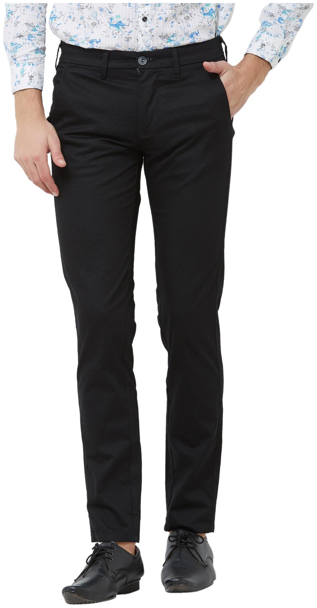 

Killer Men Black Solid Slim fit Regular trousers