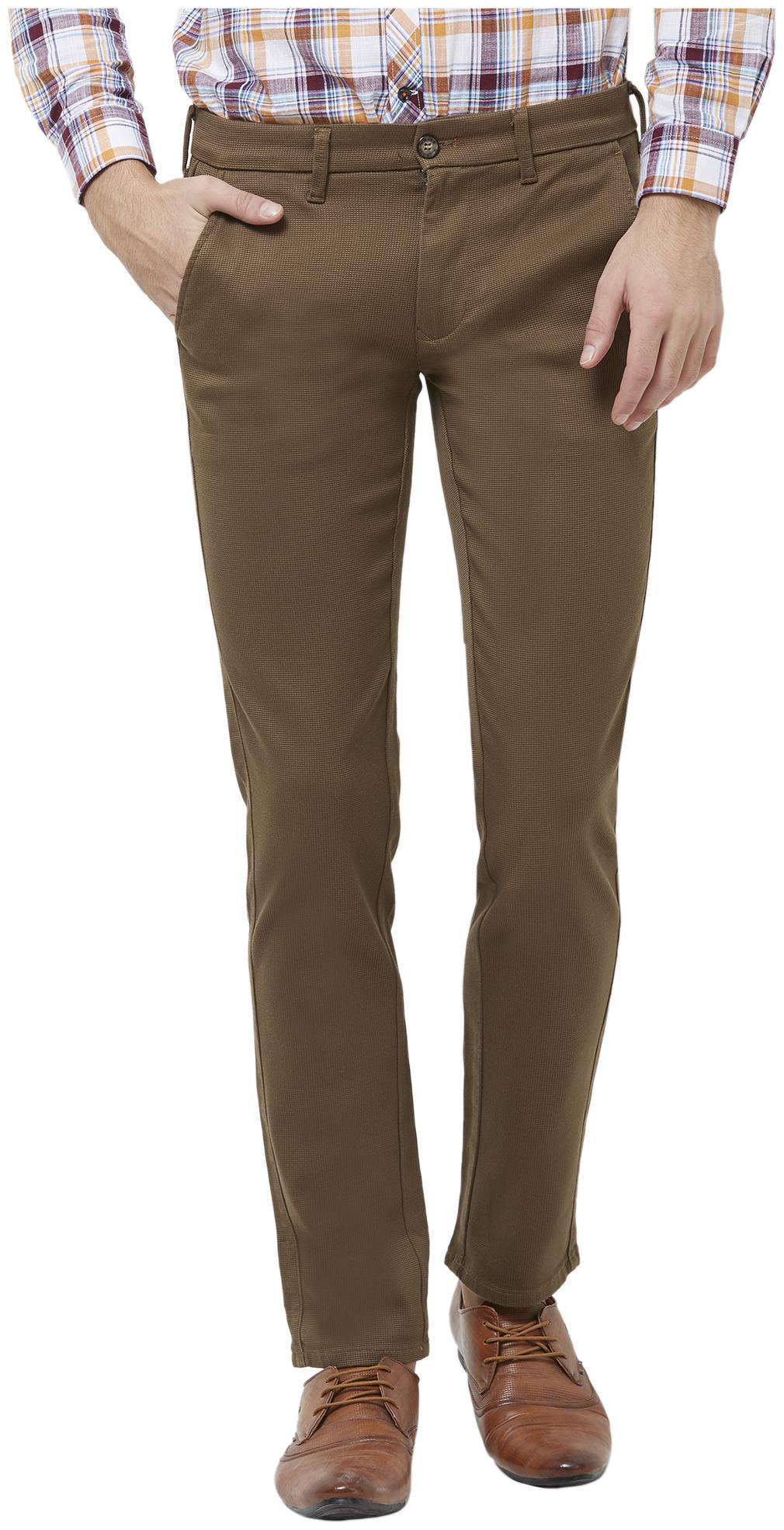 

Killer Men Brown Solid Slim fit Regular trousers