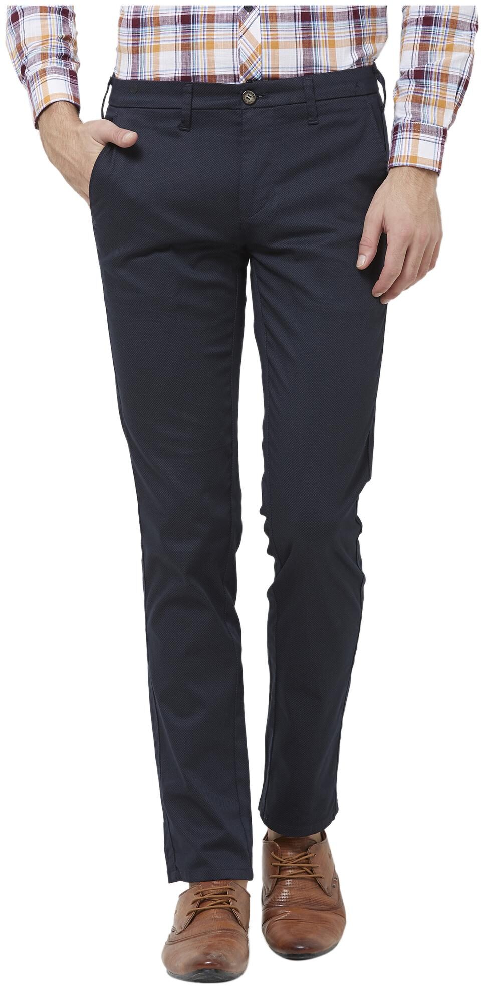 

Killer Men Blue Solid Slim fit Regular trousers