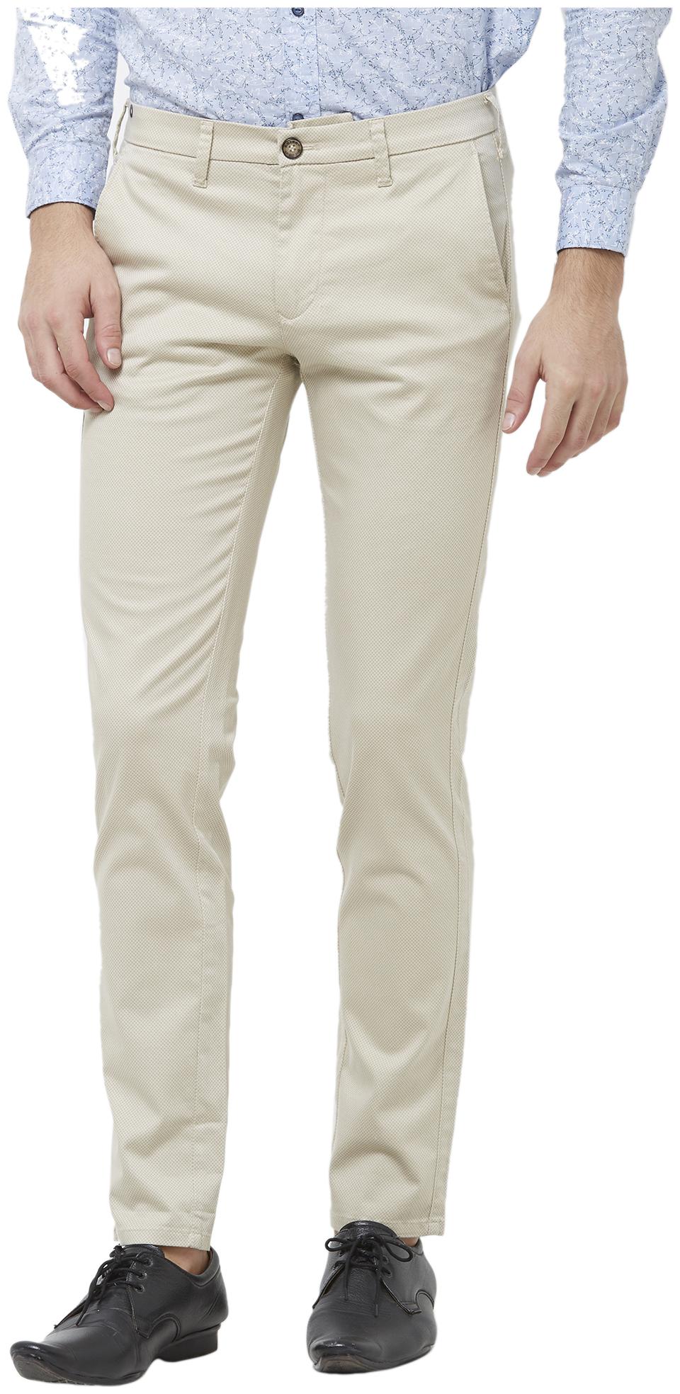 

Killer Men Beige Solid Slim fit Regular trousers