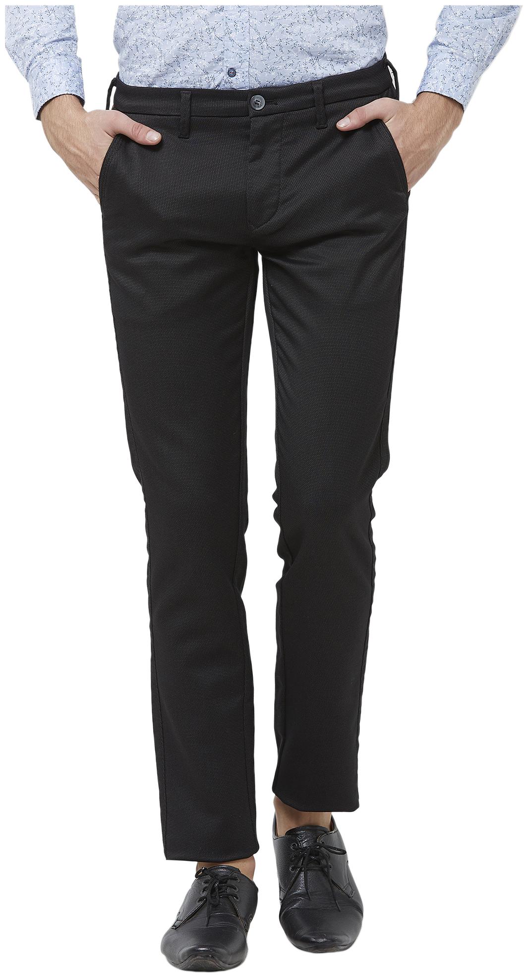 

Killer Men Black Solid Slim fit Regular trousers