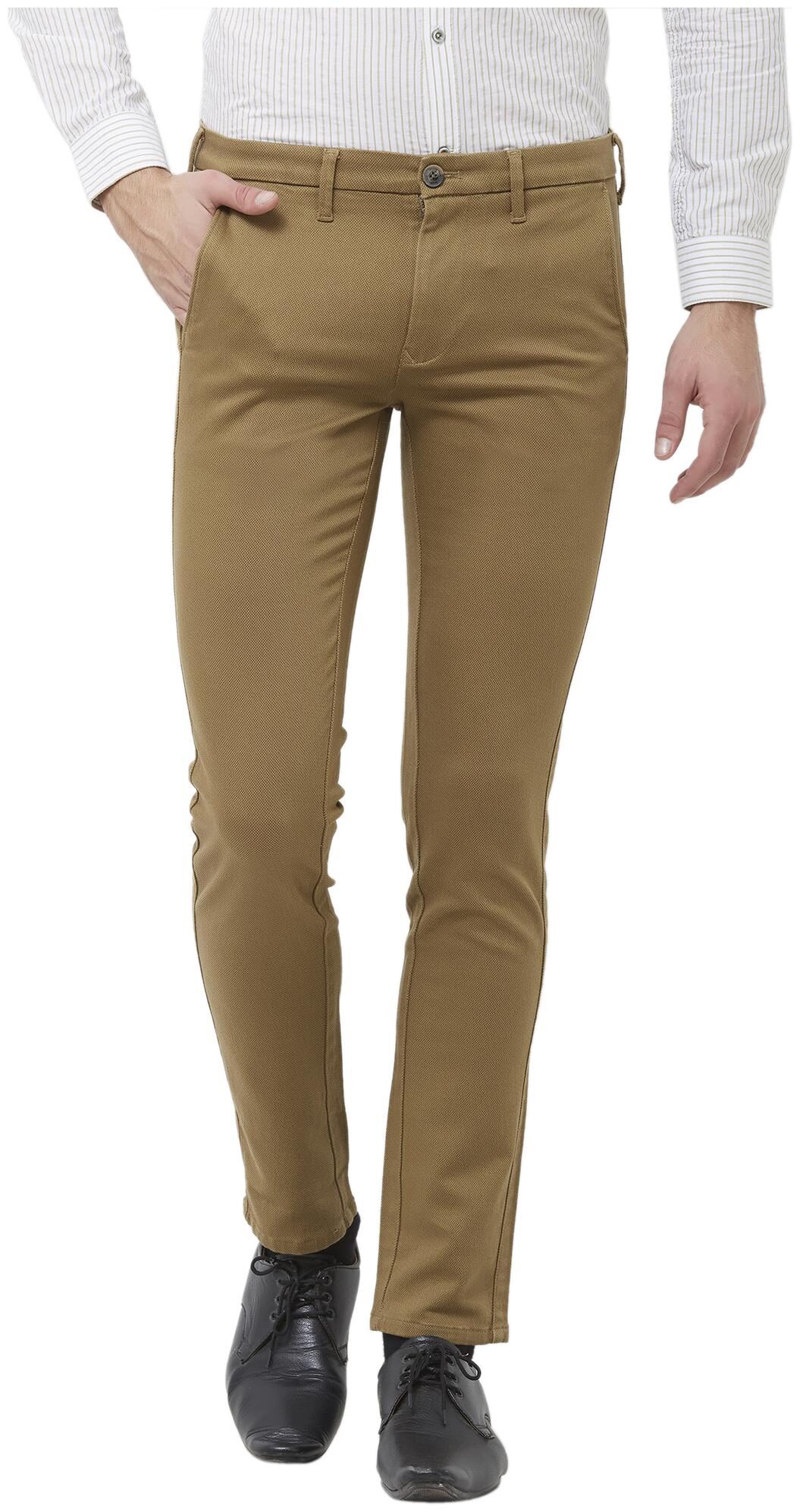 

Killer Men Beige Solid Slim fit Regular trousers